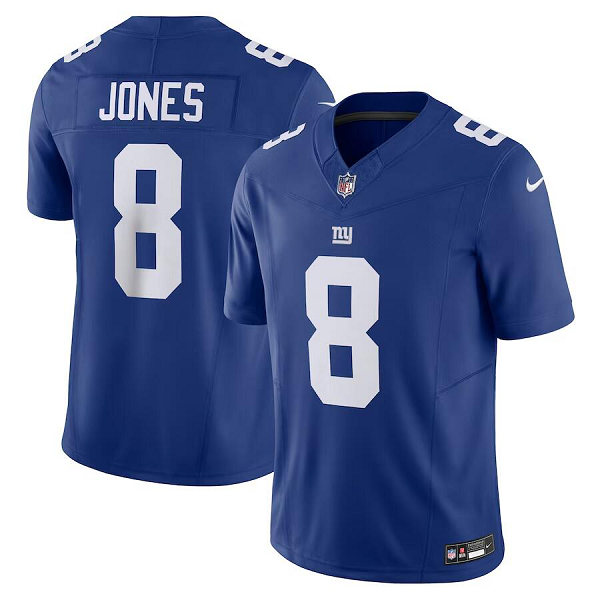 Youth New York Giants #8 Daniel Jones Nike Royal Vapor F.U.S.E. Limited Jersey