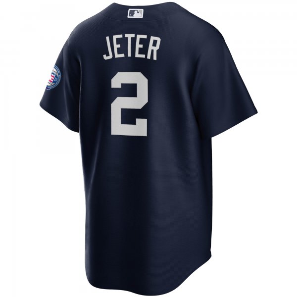 Men's New York Yankees Derek Jeter Nike Navy 2020 Hall of Fame Induction Alternate Replica Player Name Jersey