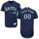 Seattle Mariners Navy Men's Customized Flex Base MLB Jersey