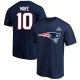 Men's New England Patriots Drake Maye Fanatics Navy Super Bowl LX Patch T-Shirt