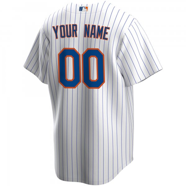 Men's New York Mets Nike White Home Replica Custom Jersey