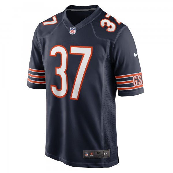 Men's Chicago Bears Elijah Hicks Nike Navy Game Player Jersey