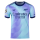 adidas Arsenal Declan Rice Third Jersey w/ Champions League Patches 24/25 (Clear Aqua/Light Flash Purple)
