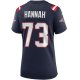 Women's New England Patriots John Hannah Nike Navy Game Retired Player Jersey