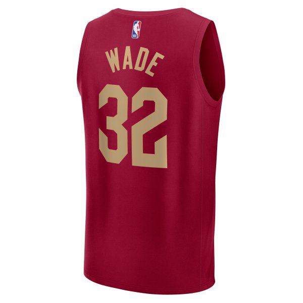 Men's Cleveland Cavaliers Dean Wade Fanatics Wine Fast Break Player Jersey - Icon Edition