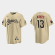 Men's Arizona Diamondbacks #13 Nick Ahmed 2021 City Connect Gold MLB Jersey