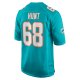 Men's Miami Dolphins Robert Hunt Nike Aqua Game Jersey