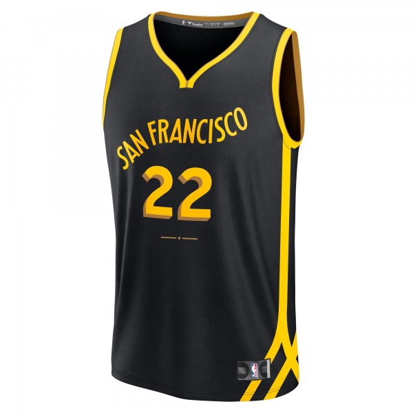 Men's Golden State Warriors Andrew Wiggins Fanatics Black Fast Break Jersey - City Edition