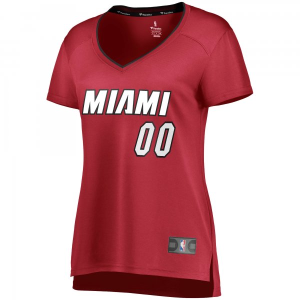 Women's Miami Heat Fanatics Wine Fast Break Replica Custom Jersey - Statement Edition