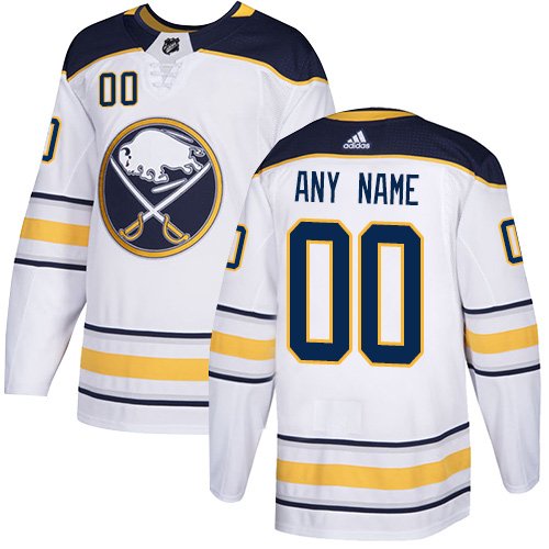 Men's Adidas Buffalo Sabres White Away NHL Customized Jersey