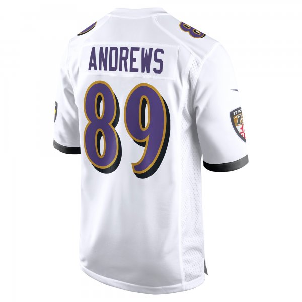 Men's Baltimore Ravens Mark Andrews Nike White Game Jersey