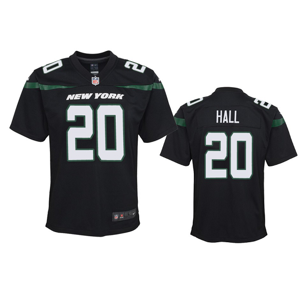 Youth Nike NFL Jets Breece Hall #20 Black Limited Jersey