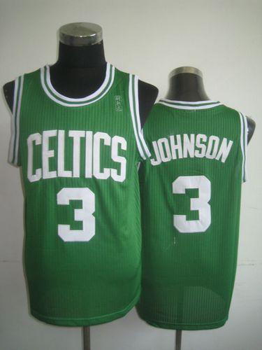 Men's Boston Celtics #3 Dennis Johnson Green Throwback Stitched NBA Jersey