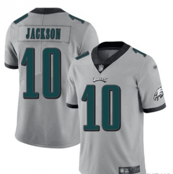 Men's Nike Philadelphia Eagles #10 DeSean Jackson Grey Inverted Legend Limited NFL Jersey