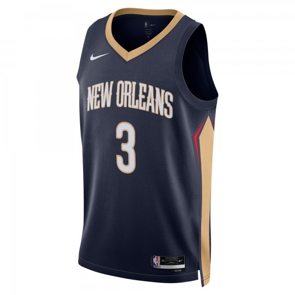 Unisex New Orleans Pelicans C.J. McCollum Nike Navy Swingman Jersey - Icon Edition