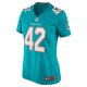 Women's Miami Dolphins Clayton Fejedelem Nike Aqua Game Jersey