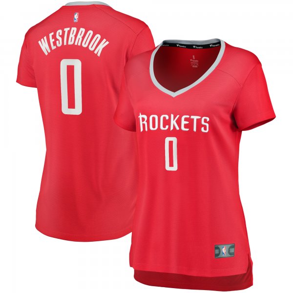 Women's Houston Rockets Russell Westbrook Fanatics Red Fast Break Replica Jersey - Icon Edition