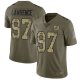 New York Giants #97 Dexter Lawrence Olive/Camo Men's Stitched NFL Limited 2017 Salute To Service Jersey