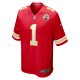 Men's Kansas City Chiefs Xavier Worthy Nike Red 2024 NFL Draft First Round Pick Player Game Jersey