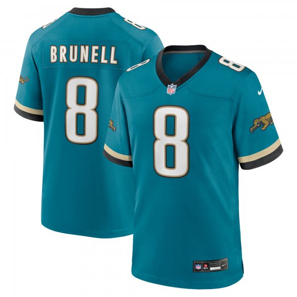 Men's Jacksonville Jaguars #8 Mark Brunell Nike Teal Prowler Throwback Retired Limited Jersey