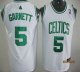 Boston Celtics #5 Kevin Garnett White Stitched Youth NBA Jersey