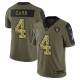 Las Vegas Raiders Derek Carr Olive 2021 Salute To Service Limited Men's NFL Jersey