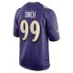 Men's Baltimore Ravens Odafe Oweh Nike Purple Game Player Jersey