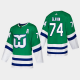 Hartford Whalers #74 Jaccob Slavin Adidas 2019-20 Heritage Player NHL Jersey Green