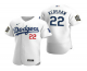 Men's Los Angeles Dodgers #22 Clayton Kershaw White 2020 World Series Flex Base Nike Jersey