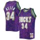 Men's Milwaukee Bucks Ray Allen Mitchell & Ness Purple Hardwood Classics 2000/01 Lunar New Year Swingman Jersey