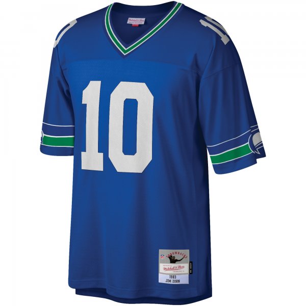 Men's Seattle Seahawks Jim Zorn Mitchell & Ness Royal Legacy Replica Jersey