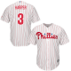 Philadelphia Phillies #3 Bryce Harper White(Red Strip) New Cool Base Stitched MLB Jersey