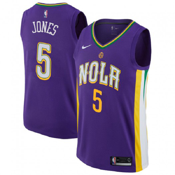 Men's New Orleans Pelicans #5 Herbert Jones Purple Swingman City Edition NBA Jersey