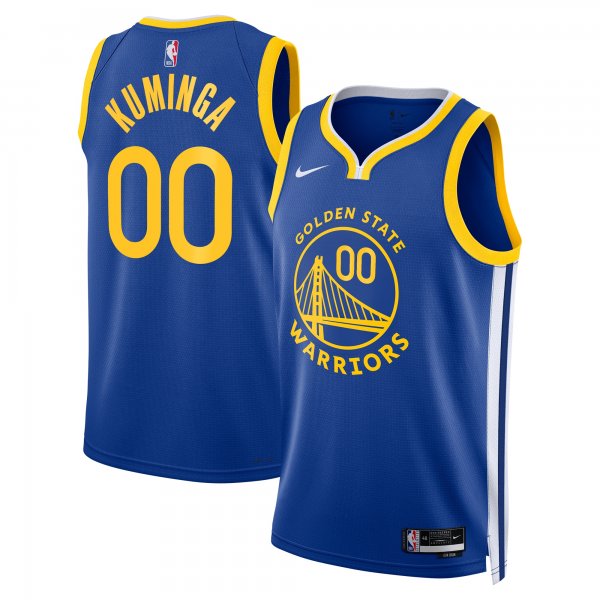 Unisex Golden State Warriors Jonathan Kuminga Nike Royal Swingman Badge Player Jersey - Icon Edition