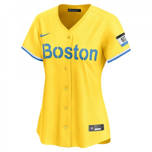 Women's Boston Red Sox David Ortiz Nike Gold City Connect Retired Player Jersey