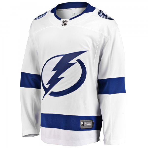 Men's Tampa Bay Lightning Fanatics White Breakaway Away Jersey