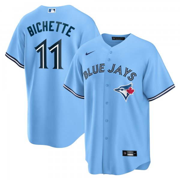 Men's Toronto Blue Jays Bo Bichette Nike Powder Blue Alternate Replica Player Name Jersey