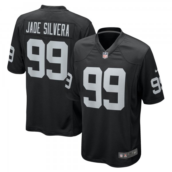 Men's Las Vegas Raiders Nesta Jade Silvera Nike  Black Team Game Jersey