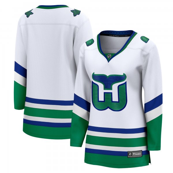 Women's Carolina Hurricanes  Fanatics White Whalers Premier Breakaway Jersey