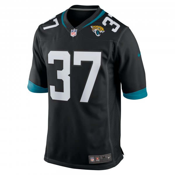 Men's Jacksonville Jaguars Tre Herndon Nike Black Game Jersey