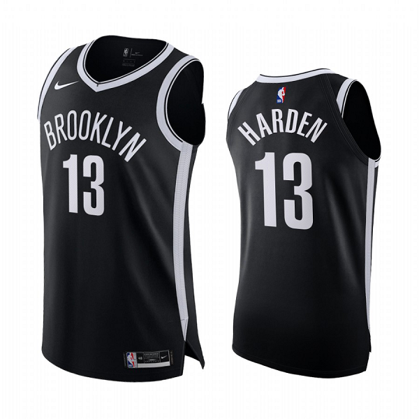 #13 James Harden Brooklyn Nets Black Jersey Icon Edition