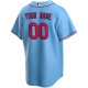 Men's St. Louis Cardinals Nike Light Blue Alternate Replica Custom Jersey