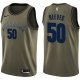 Nike Men's Memphis Grizzlies #50 Bryant Reeves Green Salute to Service Swingman NBA Jersey