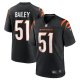 Men's Cincinnati Bengals Markus Bailey Nike Black Game Jersey