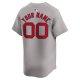 Men's Boston Red Sox  Nike Gray Away Limited Custom Jersey