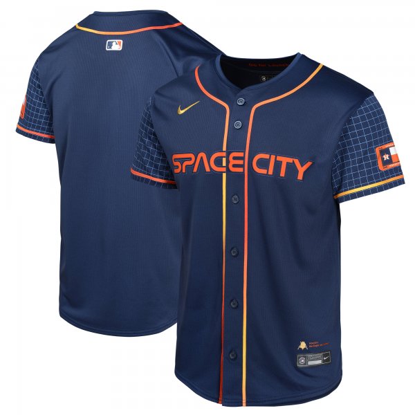 Youth Houston Astros  Nike Navy City Connect Limited Jersey