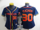 Women's Houston Astros #30 Kyle Tucker Nike Navy 2022 City Connect Replica MLB Jersey with 2022 World Series Patch