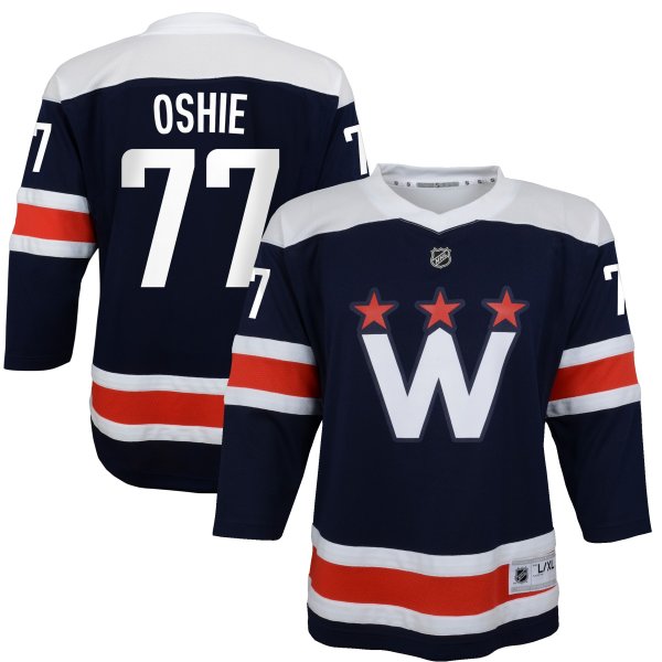 Youth Washington Capitals TJ Oshie Navy 2020/21 Alternate Replica Player Jersey