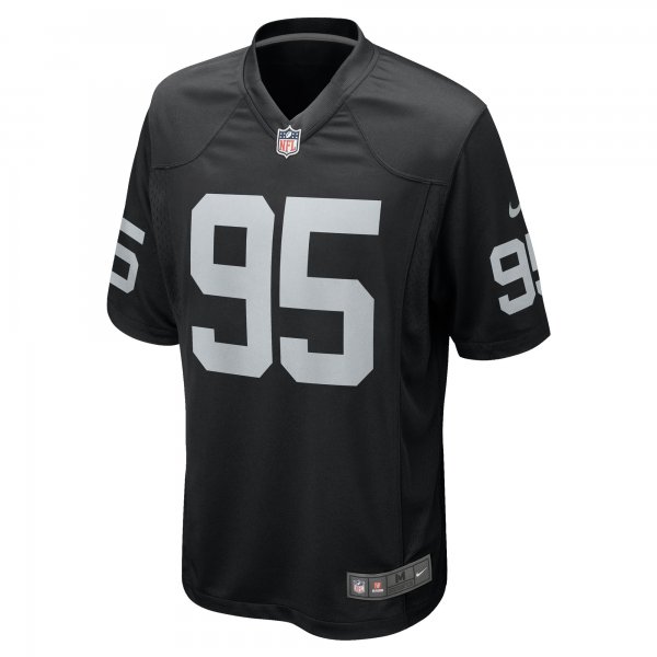 Men's Las Vegas Raiders John Jenkins Nike Black Game Jersey