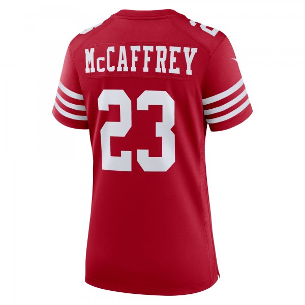 Women's San Francisco 49ers Christian McCaffrey Nike Scarlet Super Bowl LVIII Game Jersey